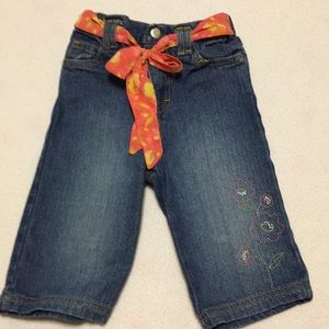 ❤️buy 2 get 1 ❤️  denim capri  toddler denim 3t